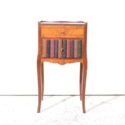 Lot 397 - French Kingwood and stained wood sidetable