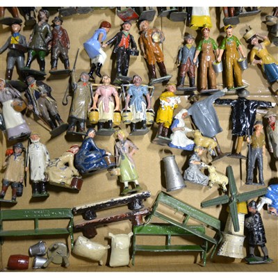Lot 113 - Britains and other maker painted lead farm figures