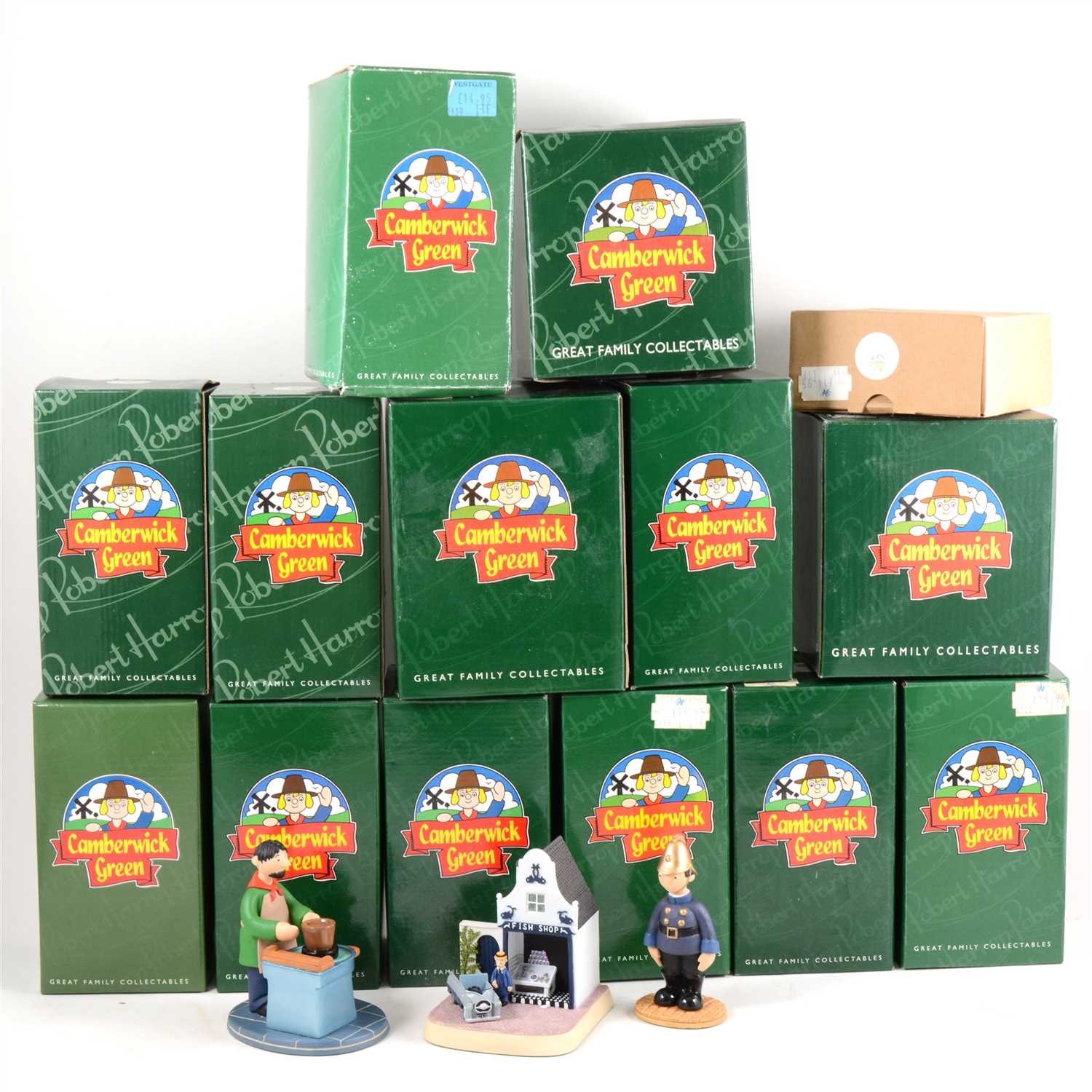 Lot 258 - Fifteen Robert Harrop Camberwick Green figures, all boxed.