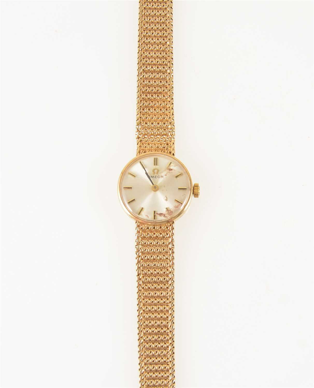 Lot 294 - Omega - a lady's 9 carat yellow gold bracelet watch
