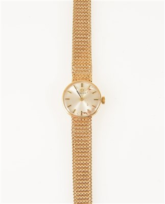 Lot 294 - Omega - a lady's 9 carat yellow gold bracelet watch