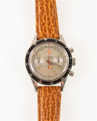 Lot 288 - Lehman - a gentleman's 17 jewel aviator style chronograph wrist watch