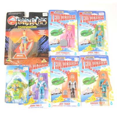 Lot 296A - Thundercats action figure and Thunderbird figures, (8).