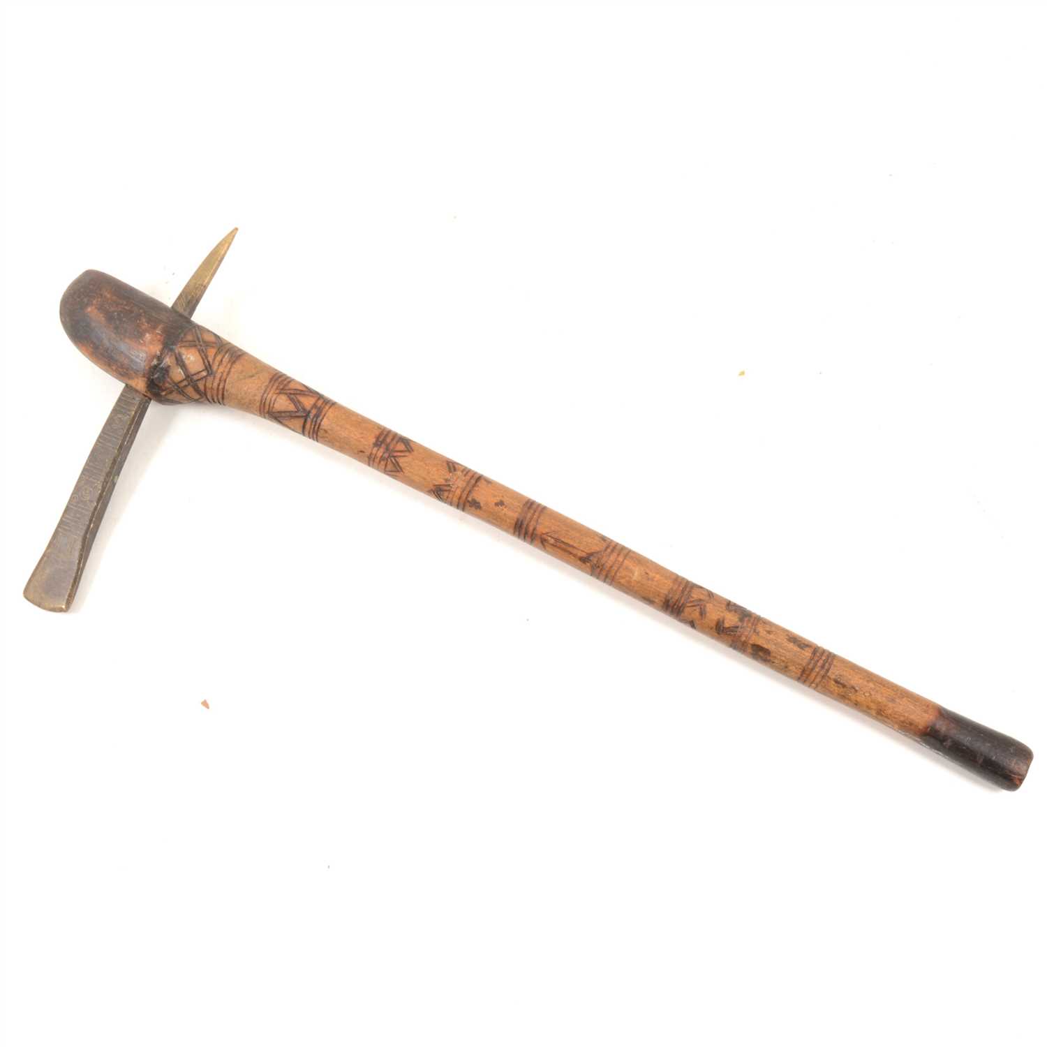 Lot 111 - A spiked tomahawk, possibly Native American