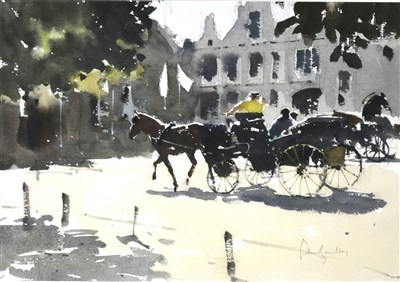 Lot 318 - John Yardley, The carriage with yellow wheels, ...