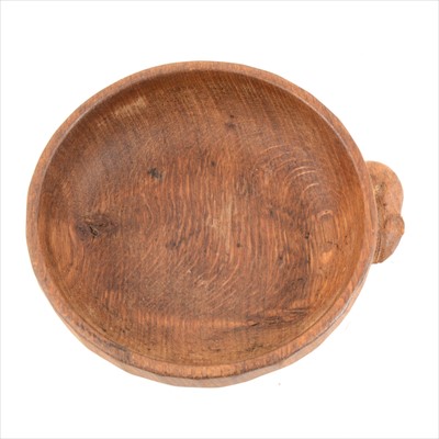 Lot 64 - An oak bowl by Robert 'Mouseman' Thompson of Kilburn.