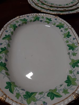 Lot 34 - A collection of Royal Crown Derby bone china dinnerware, Vine pattern.