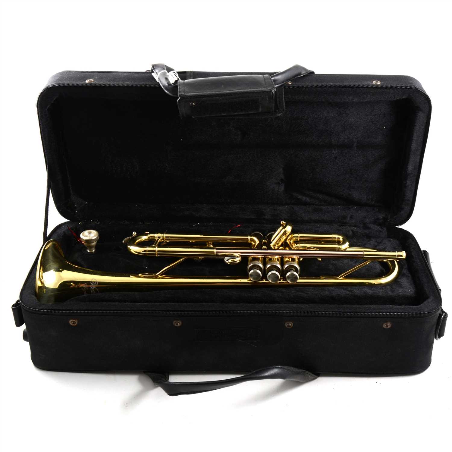 Lot 103 - Brass trumpet by Virtuosi, England, fitted