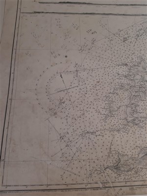 Lot 132 - A collection of maritime charts, Admiralty publications