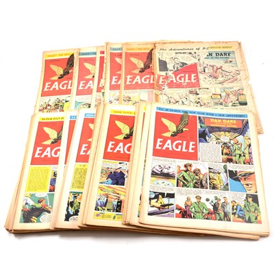 Lot 123 - The Eagle Comic, near full set of 13 volumes.