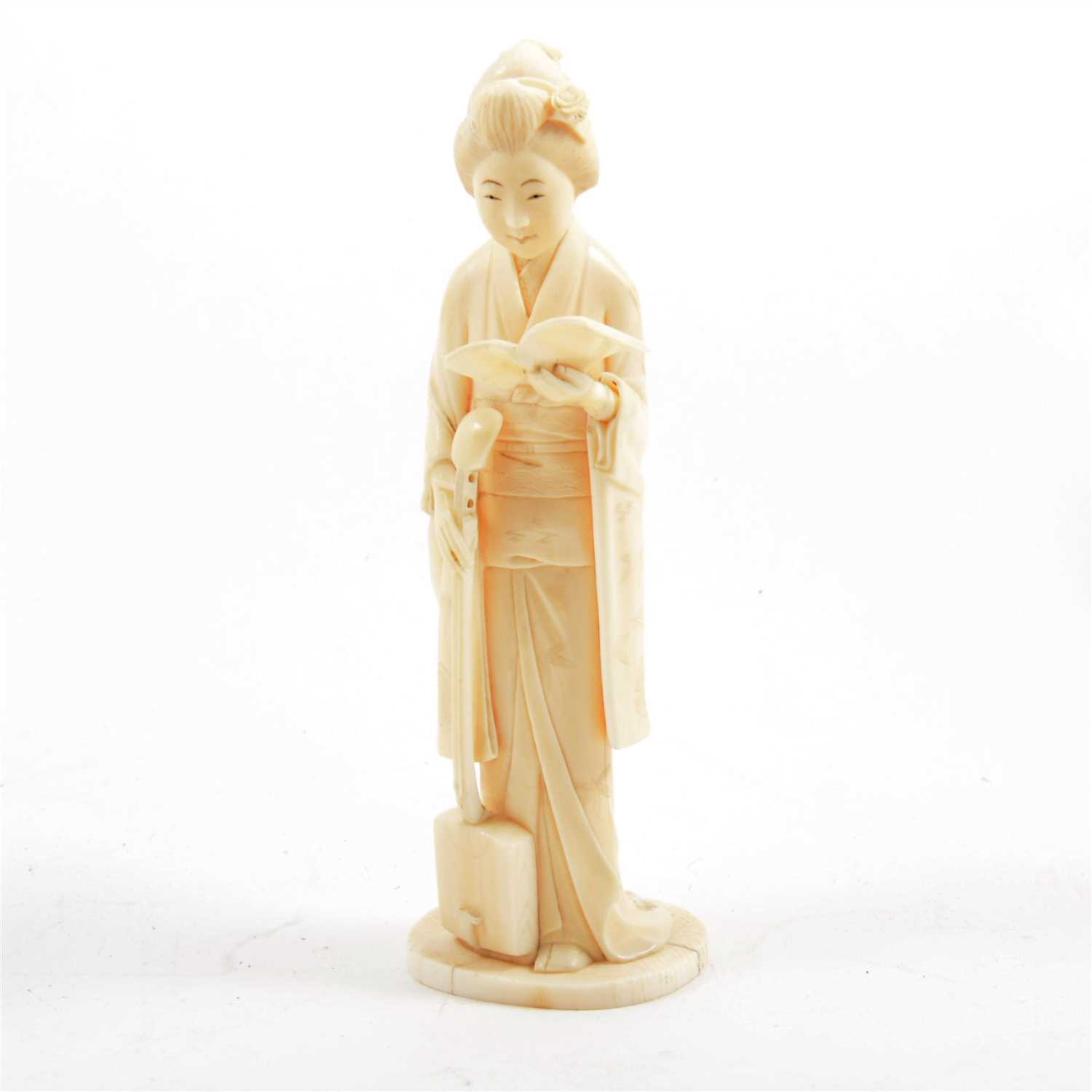 Lot 114 - Japanese carved ivory okimono, probably Meiji