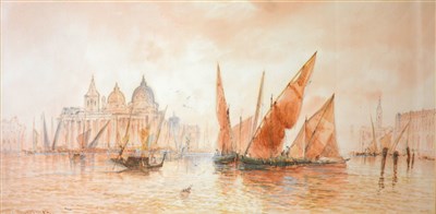 Lot 269 - Thomas Mortimer, Venice, near The Grand Canal, a pair