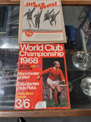 Lot 125 - Football: A small collection of Manchester United football programmes, mostly 1950's; ...