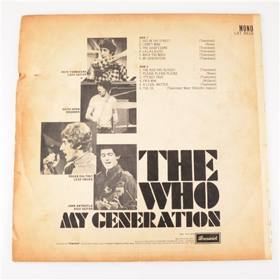 Lot 438 - The Who My Generation LP record, first mono pressing.