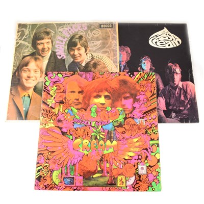 Lot 449 - Cream - Disraeli Gears, Fresh Cream and Small Faces LP vinyl records, all early pressings.