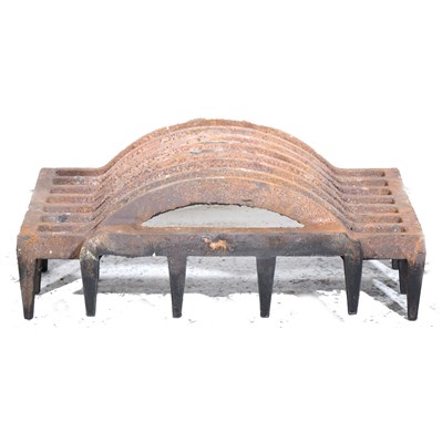 Lot 422 - Cast iron fire grate.