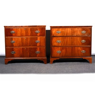 Lot 434 - Victorian mahogany chest of drawers, ...