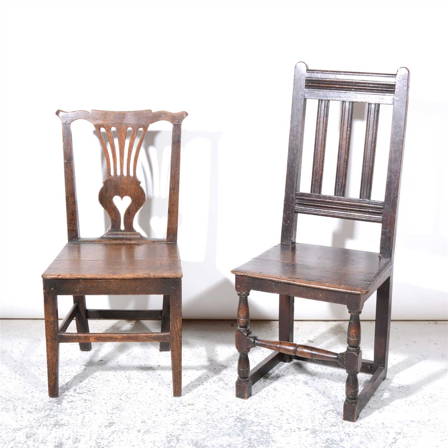 Lot 339 Joined Oak Single Chair Probably 18th