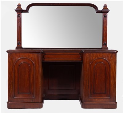 Lot 497 - A Victorian mahogany sideboard chiffonier