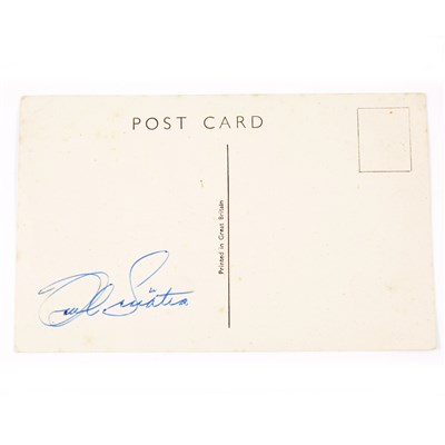 Lot 412 - Frank Sinatra, autograph on a BOAC Jetline postcard