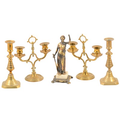 Lot 102 - Collection of brass, copper and other metalware