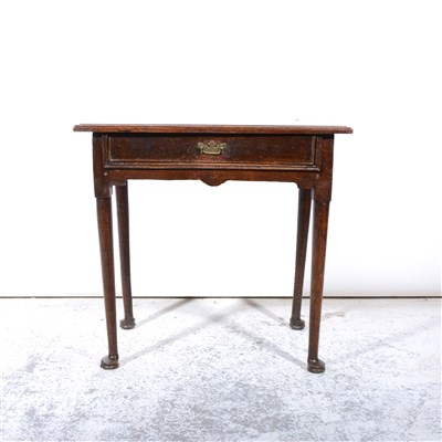Lot 354 - George III oak side table