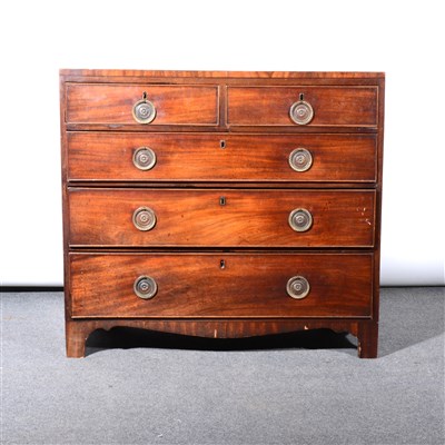 Lot 398 - A George III mahogany chest of drawers