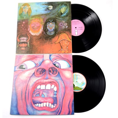 Lot 447 - King Crimson - Two LP vinyl albums, In the Wake of Poseidon and In the Court of the Crimson King