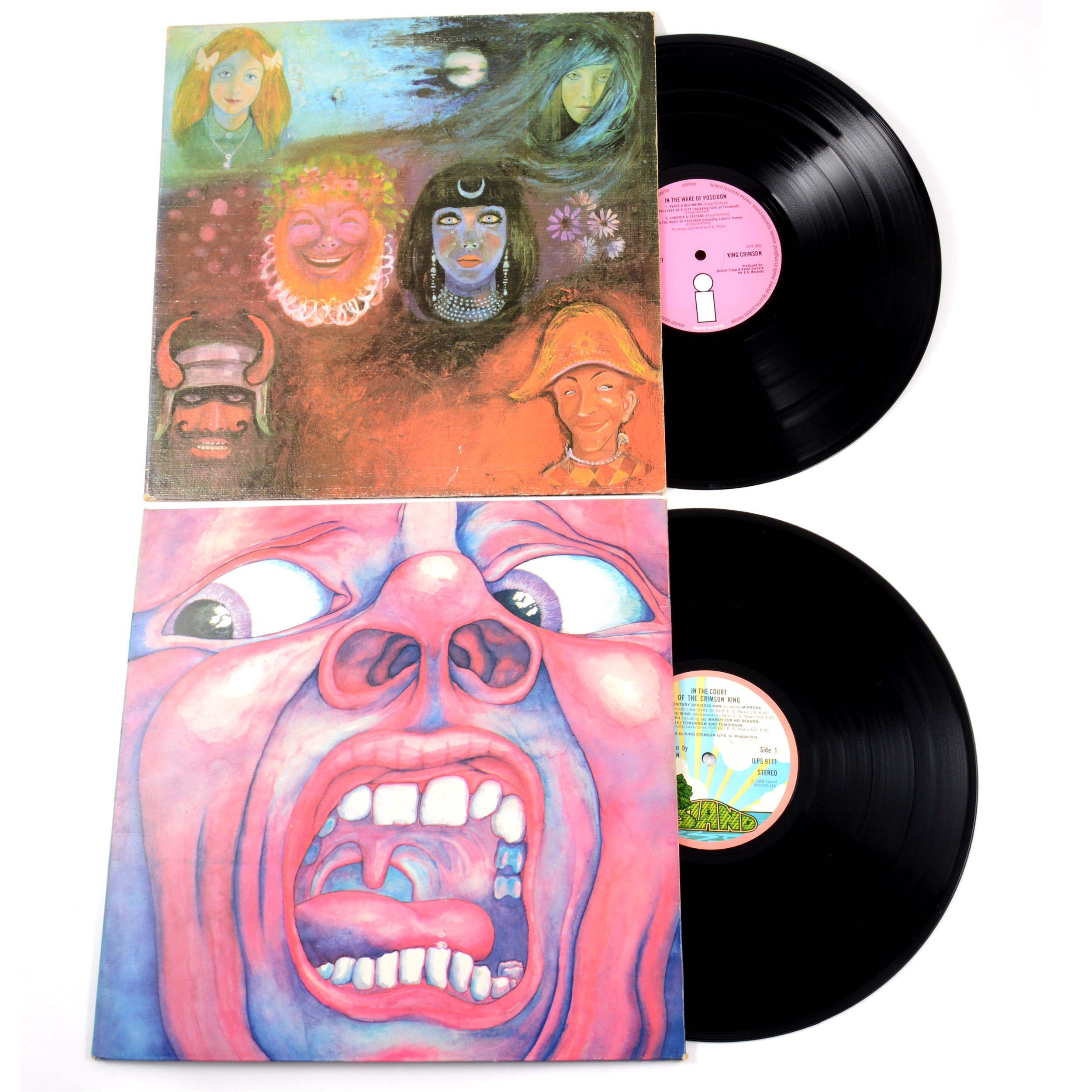 Lot 447 - King Crimson - Two LP vinyl albums, In the