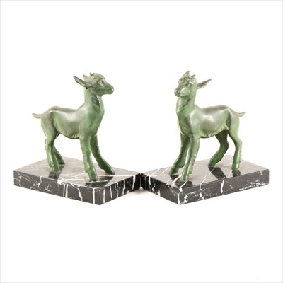 Lot 251 - A pair of Art Deco bookends by Bousquet