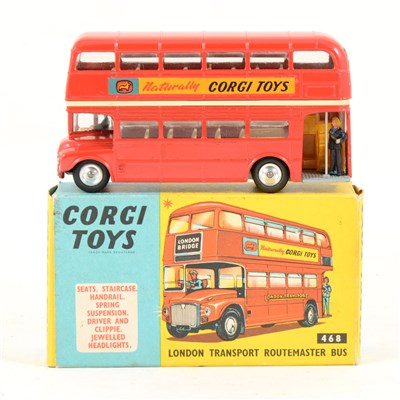 Lot 172 - Corgi Toys; no.468 London Transport Routemaster bus die-cast model, boxed.