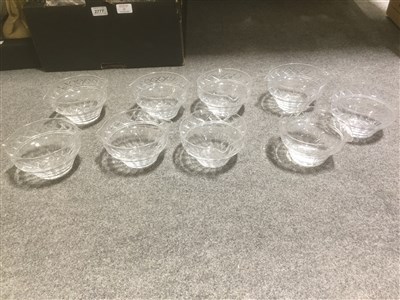 Lot 22 - Richardson cut crystal suite of table glass.
