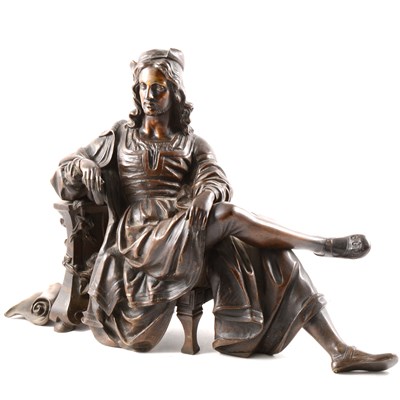 Lot 140 - Late 19th Century French bronze figure of a scholar