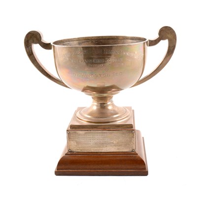 Lot 347 - Silver trophy cup