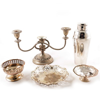 Lot 161 - Silver plated cocktail shaker
