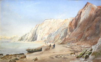 Lot 390 - English School, coastal scene, watercolour