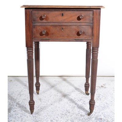 Lot 327 - A Victorian mahogany work table, ...