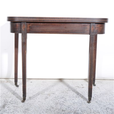 Lot 361 - A George III mahogany tea table