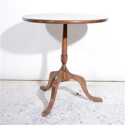 Lot 330 - A mahogany and stained wood pedestal table, ...