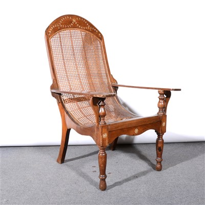 Lot 368 - A Colonial style planter's chair