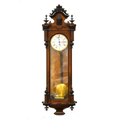Lot 137 - A walnut cased Vienna wall clock