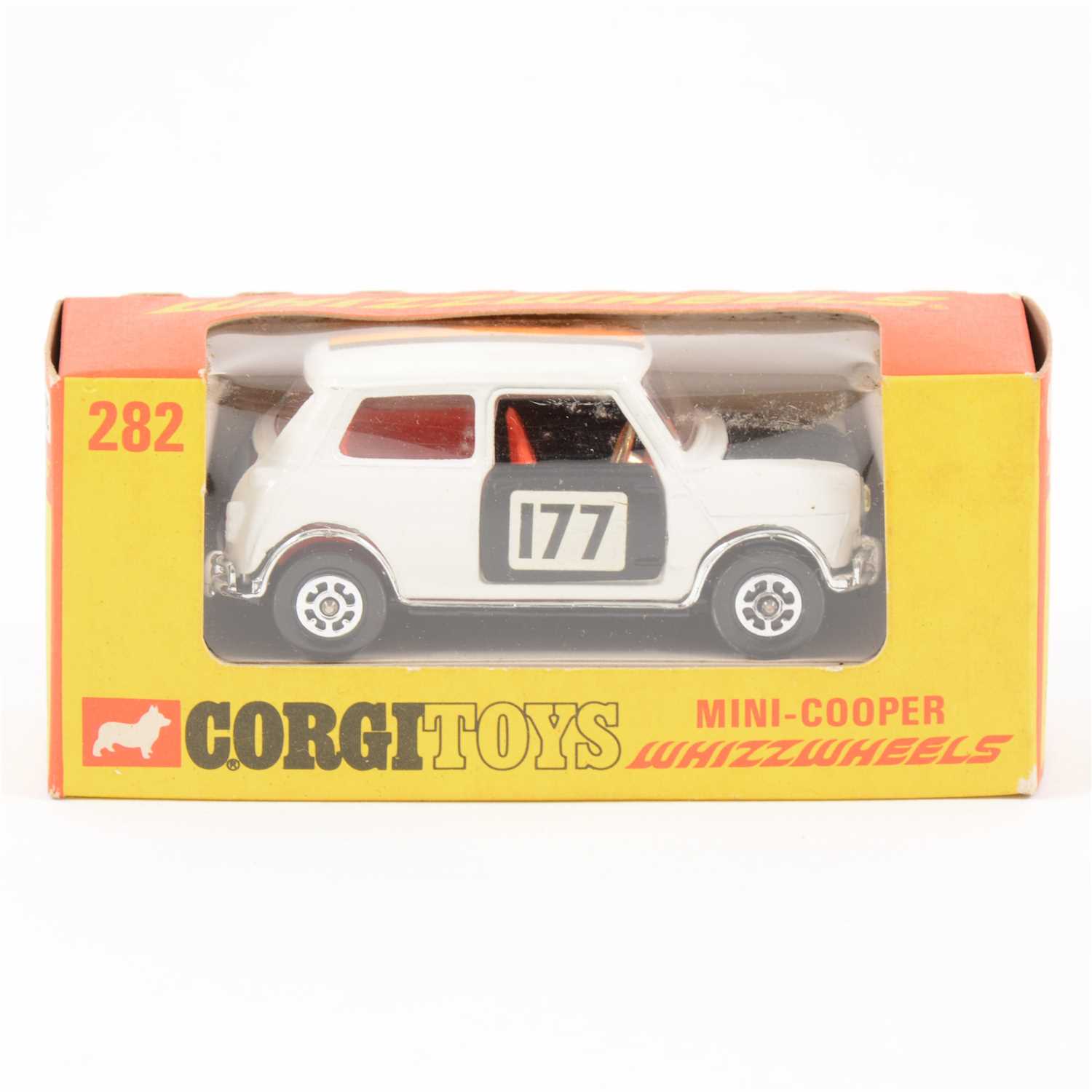 Lot 179 - Corgi Toys; no.282 Mini-Cooper Whizzwheels.