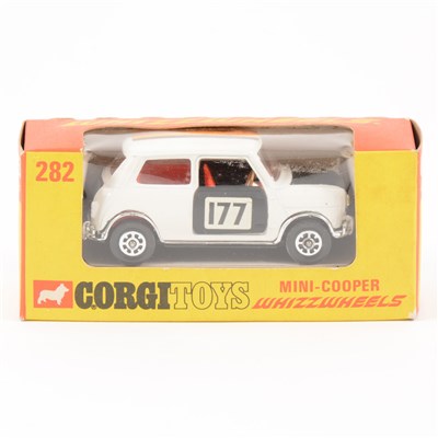 Lot 179 - Corgi Toys; no.282 Mini-Cooper Whizzwheels.