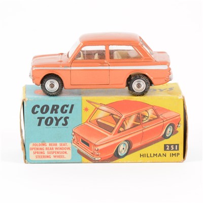 Lot 166 - Corgi Toys; no.251 Hillman Imp, bronze body