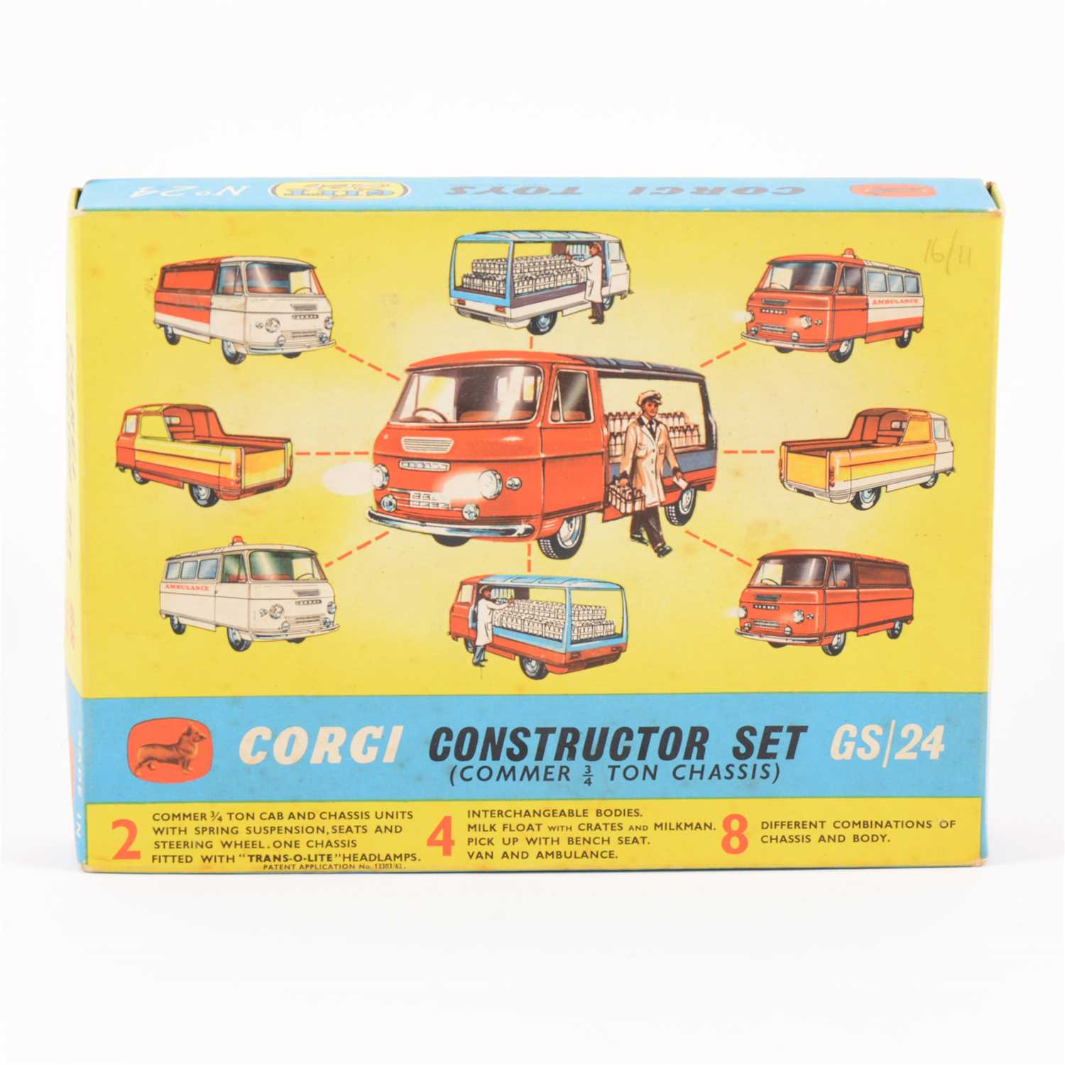Lot 174 - Corgi Toys; Gift set no.24, Constructor Set Commer 3/4 ton chassis
