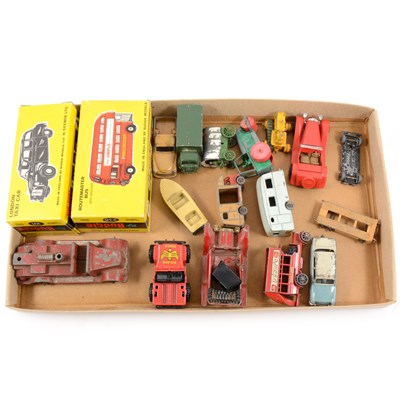 Lot 211 - Die-cast models, Budgie Routmaster Bus, London Taxi cab and others.