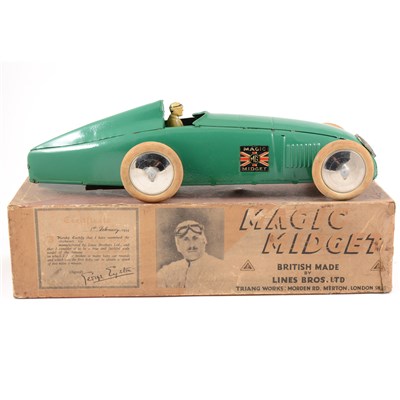 Lot 68 - An impressive example of the Tri-ang Magic Midget record breaking car, boxed.