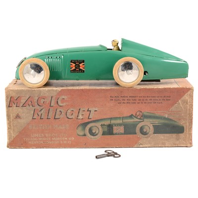 Lot 68 - An impressive example of the Tri-ang Magic Midget record breaking car, boxed.