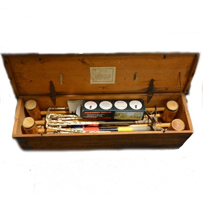 Lot 129 - Croquet set, by F H Ayres