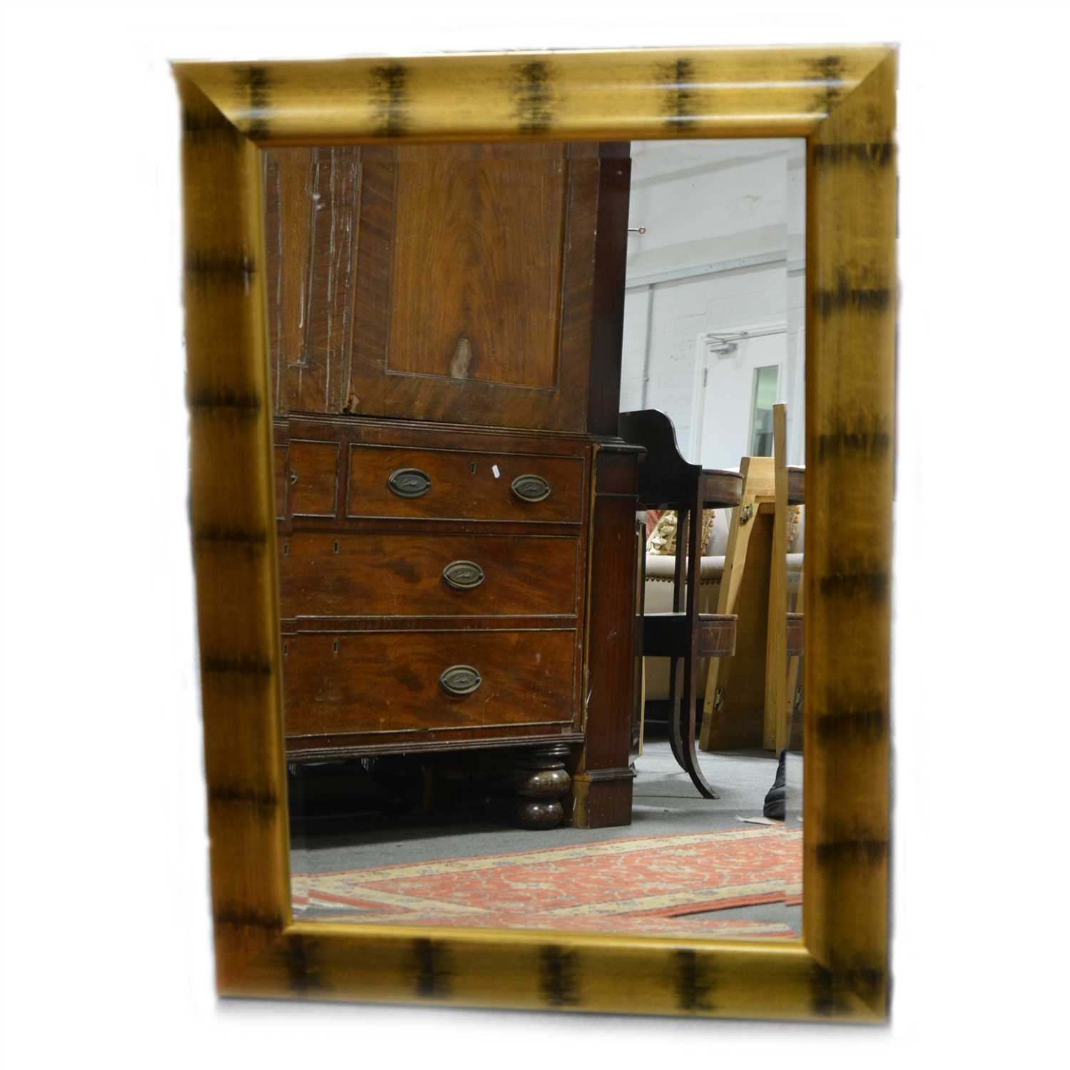 Lot 331 - Contemporary gilt framed mirror and another mirror.